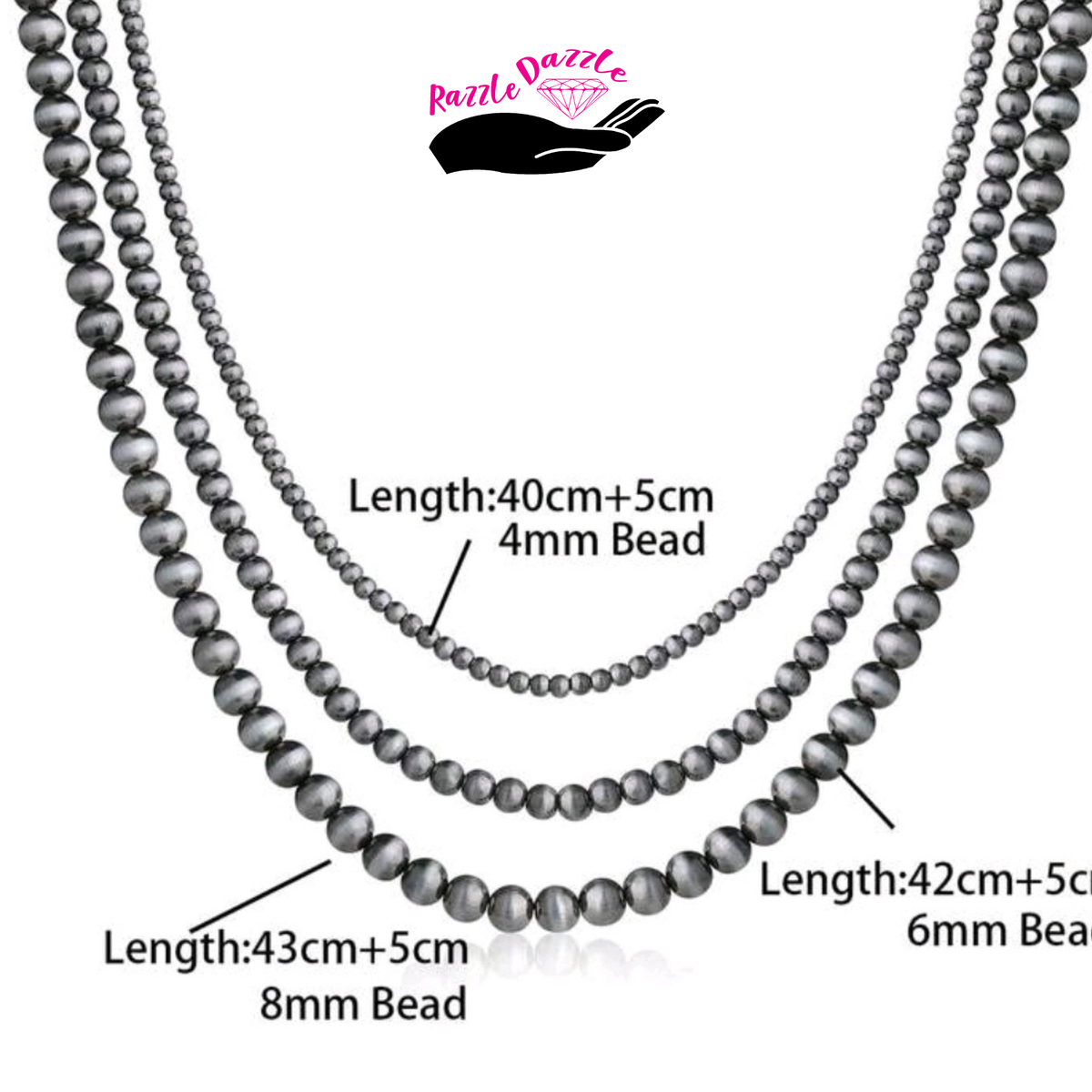 Midnight Bow 4 PC. Necklace set