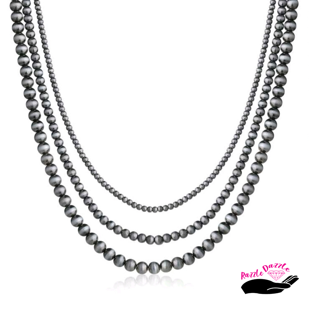 Midnight Bow 4 PC. Necklace set