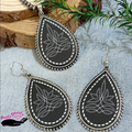 Stitched in the Saddle ~ Necklace and earring set