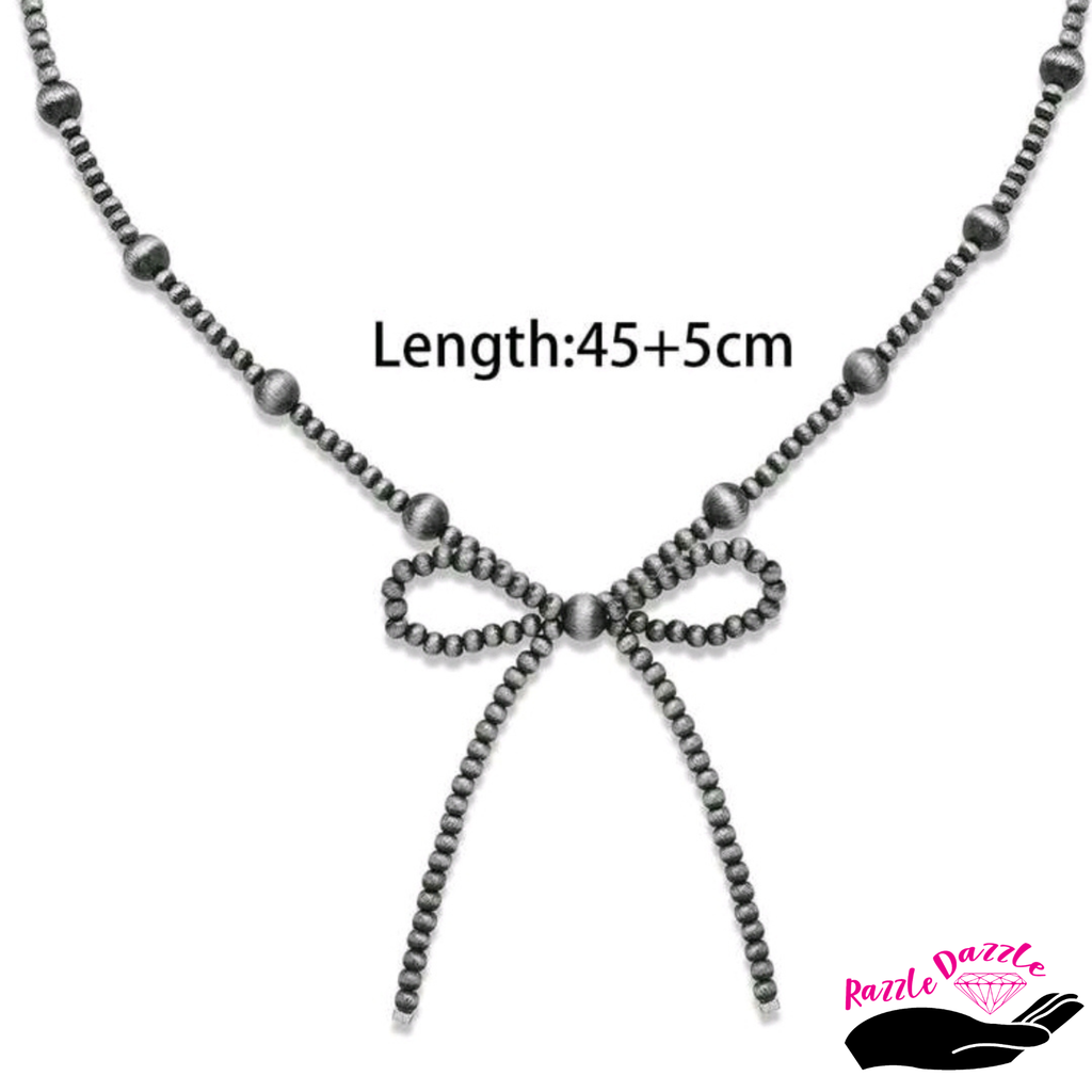 Midnight Bow 4 PC. Necklace set