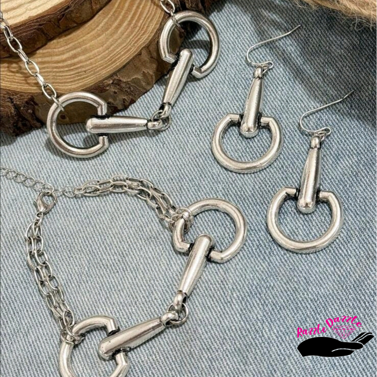 A Bit of Class (necklace, earrings, and bracelet set)