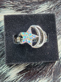 Moon and star ring